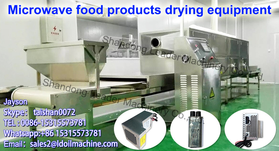 continuous microwave drying machine/dehydrator for shrimp
