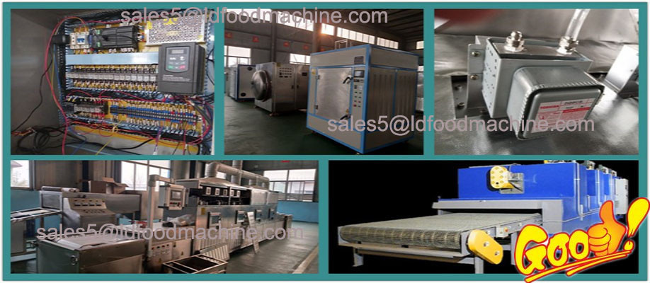 China made 60KW microwave equipment for instant cooked rice drying