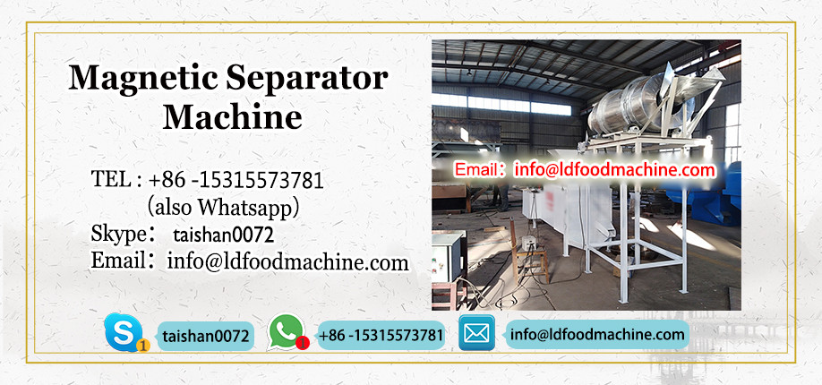 CoLDan ore separation machinery belt LLDe dry makeetic separator with 3pcs disc
