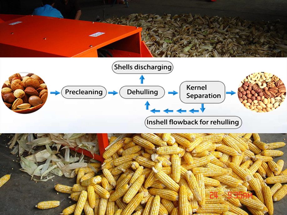 Nuts/Almonds/Badam/Apricot Seed/Filbert husk kernel Separating Machine/Shell Removing Machine 0086-15981835029