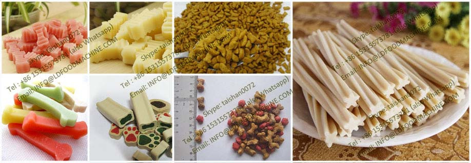 Selling single screw Dog chews food processing line / extruder machinery